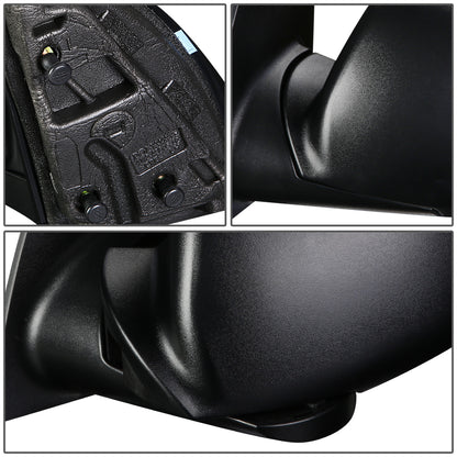 RETROVISOR MIRROR - OEM - 02-04 SATURN VUE - MANUAL - TEXTURED - BLACK - RIGHT