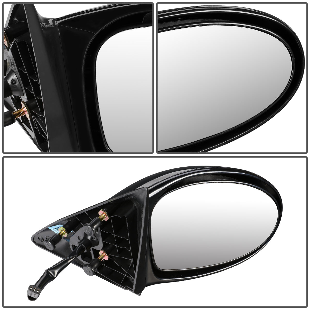RETROVISOR MIRROR - OEM - 99-03 OLDSMOBILE ALERO - POWERED - PAINTABLE - BLACK - RIGHT