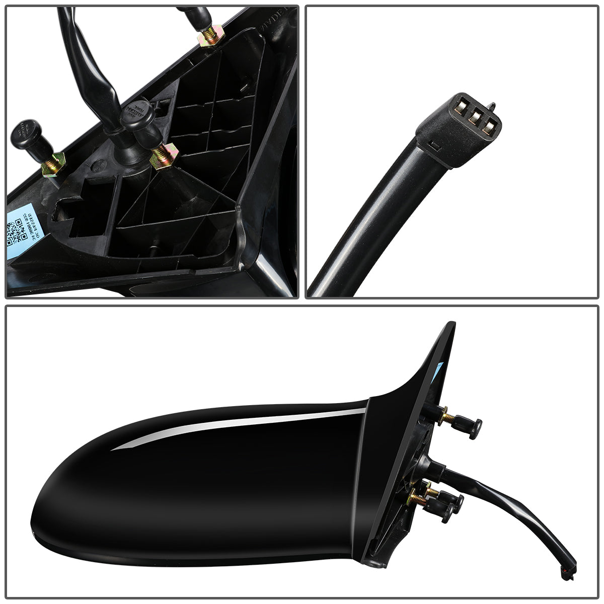 RETROVISOR MIRROR - OEM - 99-03 OLDSMOBILE ALERO - POWERED - PAINTABLE - BLACK - RIGHT