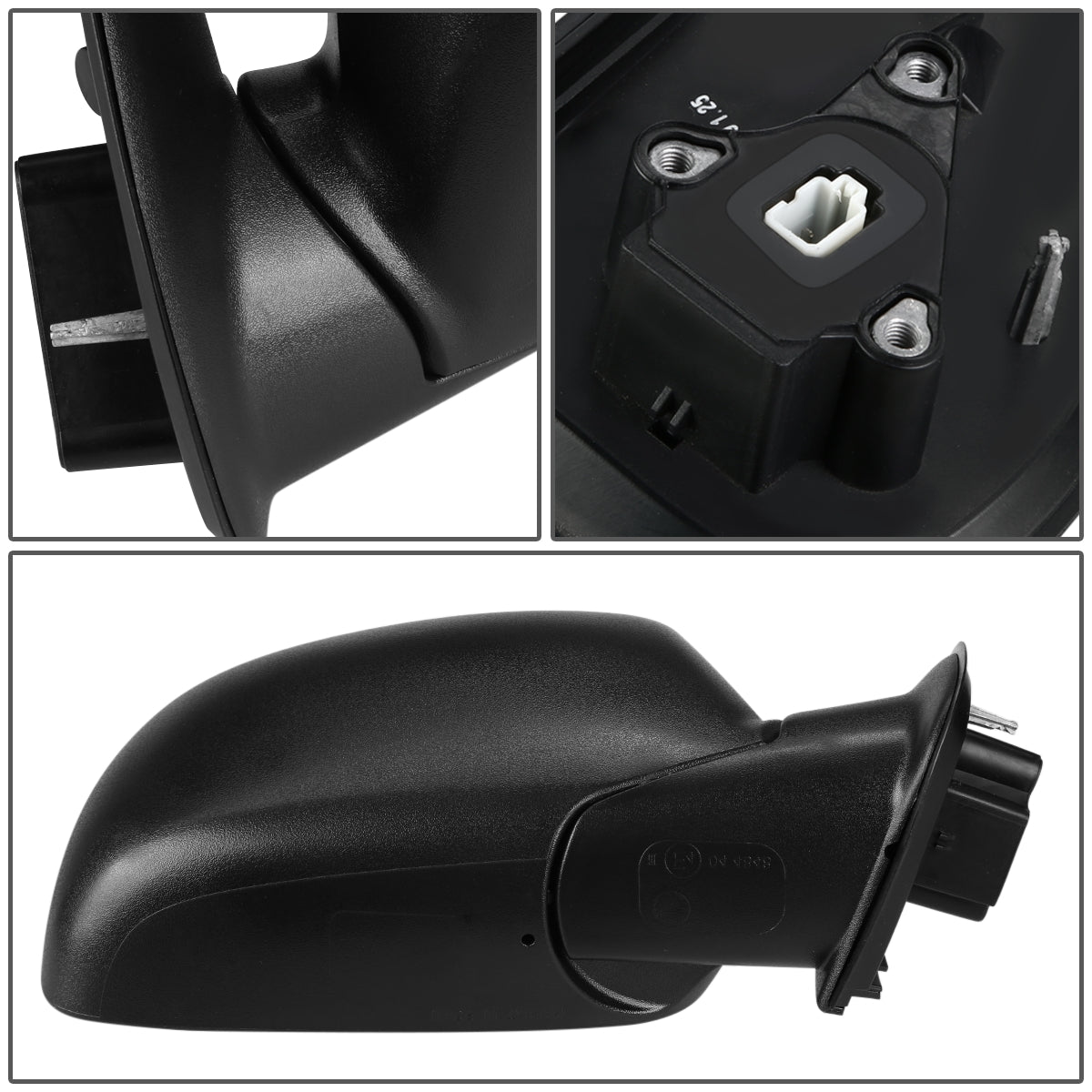 RETROVISOR MIRROR - OEM - 04-12 CHEVY COLORADO / 04-12 GMC CANYON - POWERED - TEXTURED - BLACK - RIGHT