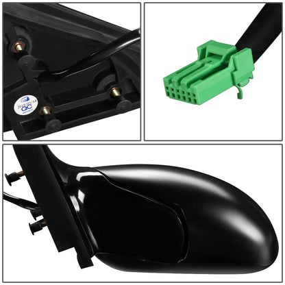 RETROVISOR MIRROR - OEM - 98-05 BUICK PARK AVENUE - POWERED - PAINTABLE - BLACK - RIGHT