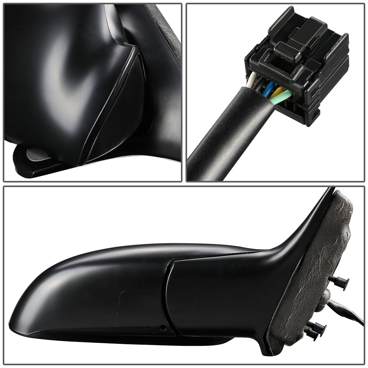 RETROVISOR MIRROR - OEM - 02-05 BUICK LESABRE - POWERED - HEATED - PAINTABLE - BLACK - RIGHT