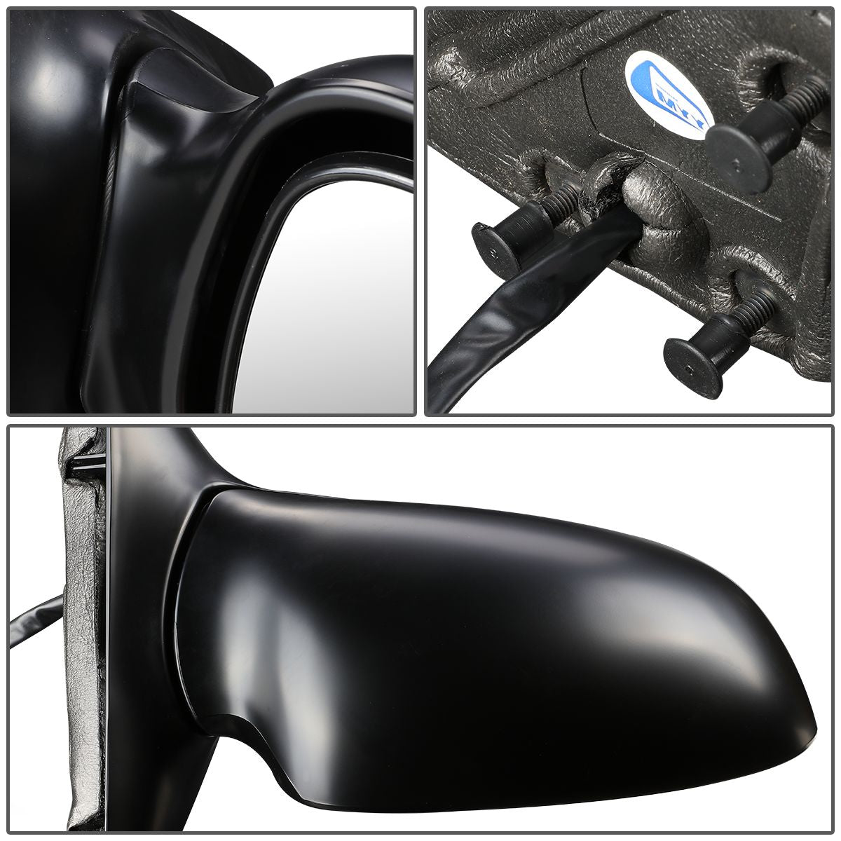 RETROVISOR MIRROR - OEM - 02-05 BUICK LESABRE - POWERED - HEATED - PAINTABLE - BLACK - RIGHT