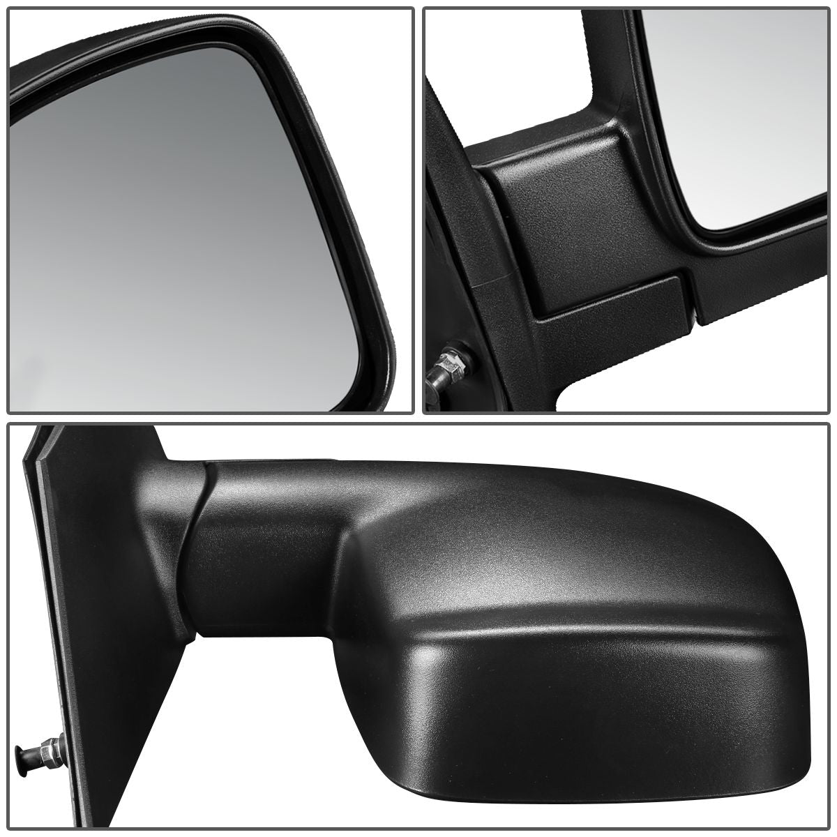 RETROVISOR MIRROR - OEM - 03-07 CHEVY EXPRESS 1500, 2500, 3500 / 03-07 GMC SAVANA 1500, 2500, 3500 - POWERED - HEATED - TEXTURED - BLACK - RIGHT