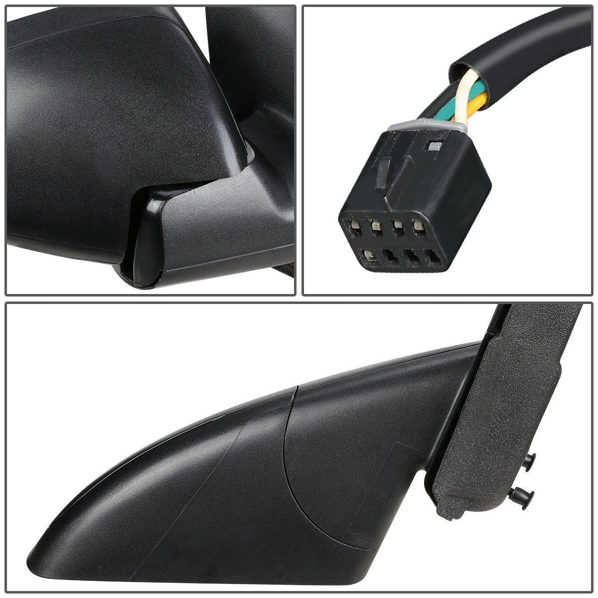 RETROVISOR MIRROR - OEM - 04-05 CHEVY MALIBU - POWERED - HEATED - TEXTURED - BLACK - RIGHT