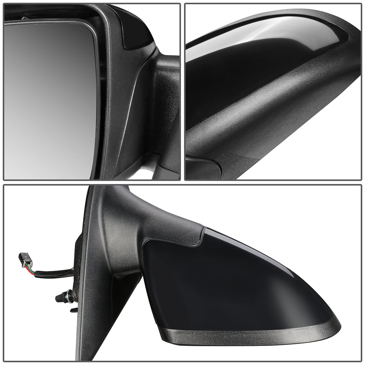 RETROVISOR MIRROR - OEM - 05-10 CHEVY COBALT SEDAN - POWERED - PAINTABLE - BLACK - RIGHT