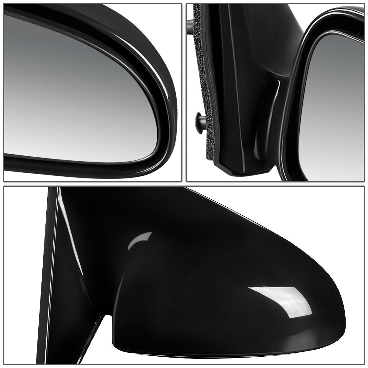 RETROVISOR MIRROR - OEM - 00-05 PONTIAC BONNEVILLE - POWERED - PAINTABLE - BLACK - RIGHT