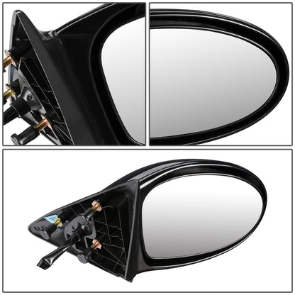 RETROVISOR MIRROR - OEM - 99-01 OLDSMOBILE ALERO / 2002 PONTIAC GRAND AM - MANUAL - PAINTABLE - BLACK - RIGHT
