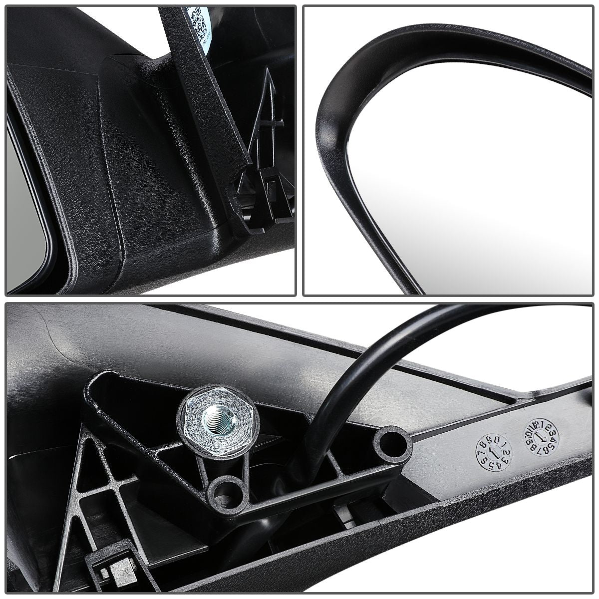 RETROVISOR MIRROR - OEM - 06-09 PONTIAC G6 COUPE - POWERED - TEXTURED - BLACK - RIGHT