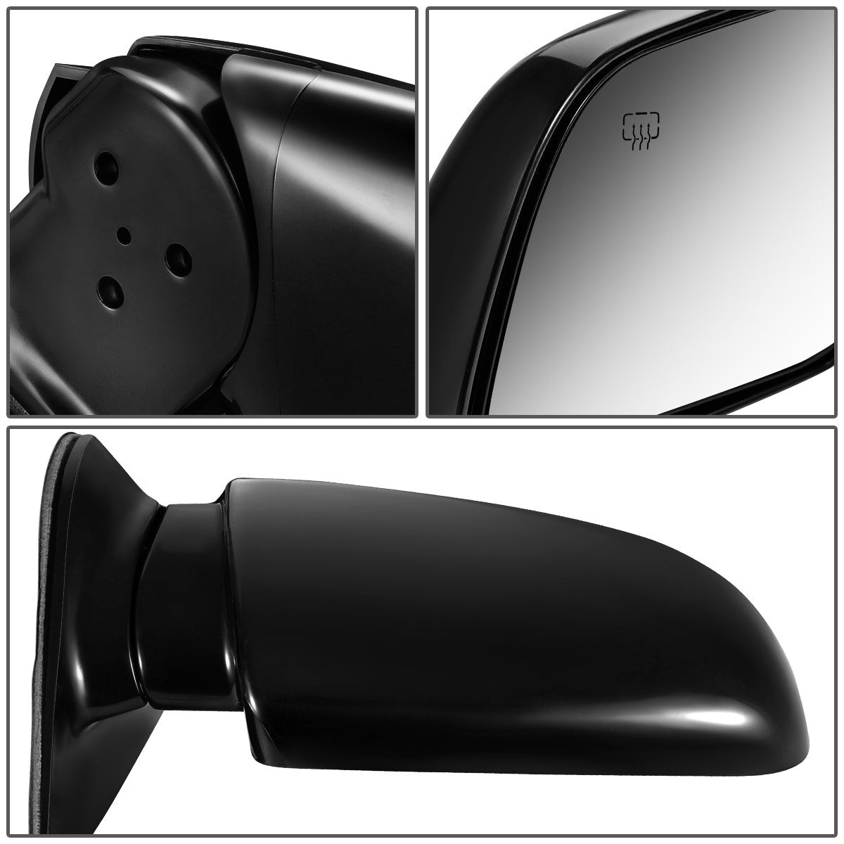 RETROVISOR MIRROR - OEM - 81-91 CHEVY TAHOE, SUBURBAN - POWERED - HEATED - FOLDING - BLACK MATERIAL - RIGHT