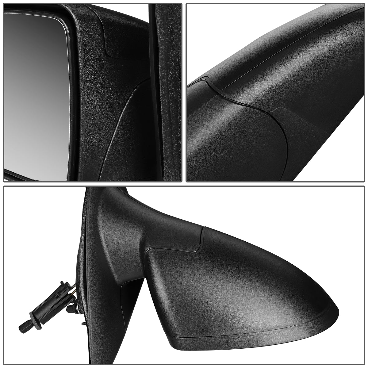 RETROVISOR MIRROR - OEM - 05-10 CHEVY COBALT COUPE - MANUAL - TEXTURED - BLACK - RIGHT