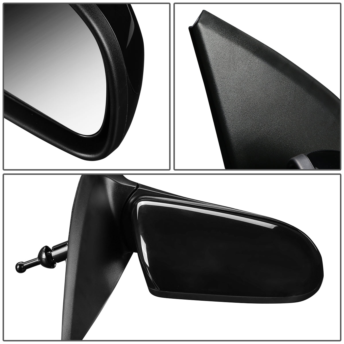 RETROVISOR MIRROR - OEM - 07-11 CHEVY AVEO - MANUAL - PAINTABLE - BLACK - RIGHT