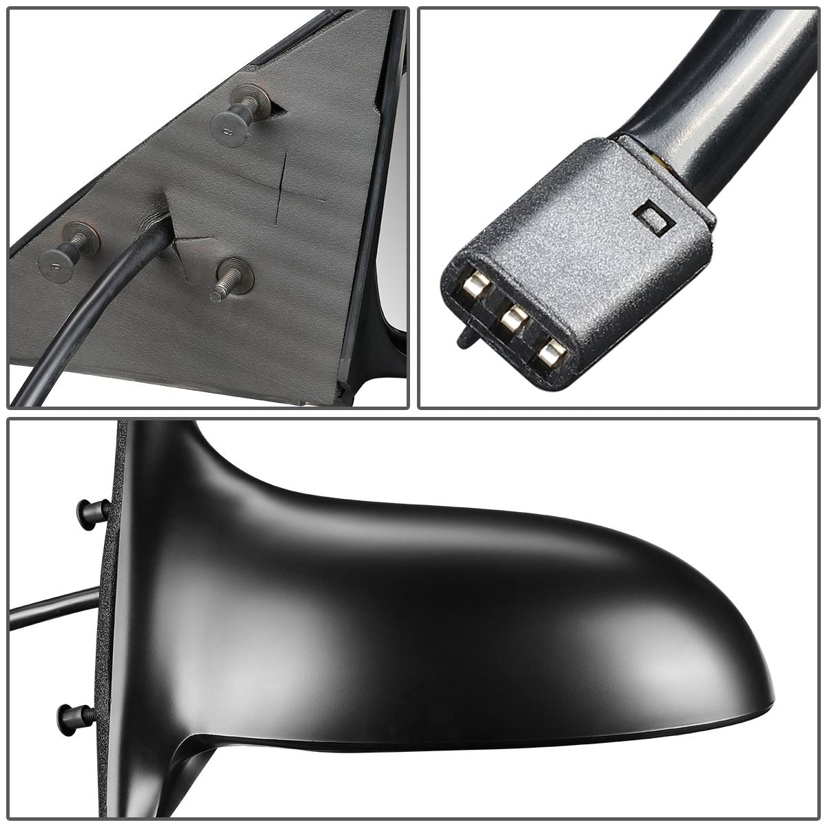 RETROVISOR MIRROR - OEM - 2004 OLDSMOBILE ALERO - POWERED - PAINTABLE - BLACK - RIGHT