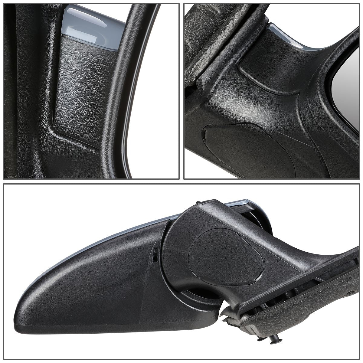 RETROVISOR MIRROR - OEM - 08-12 CHEVY MALIBU / 07-09 SATURN AURA - POWERED - PAINTABLE - BLACK - RIGHT