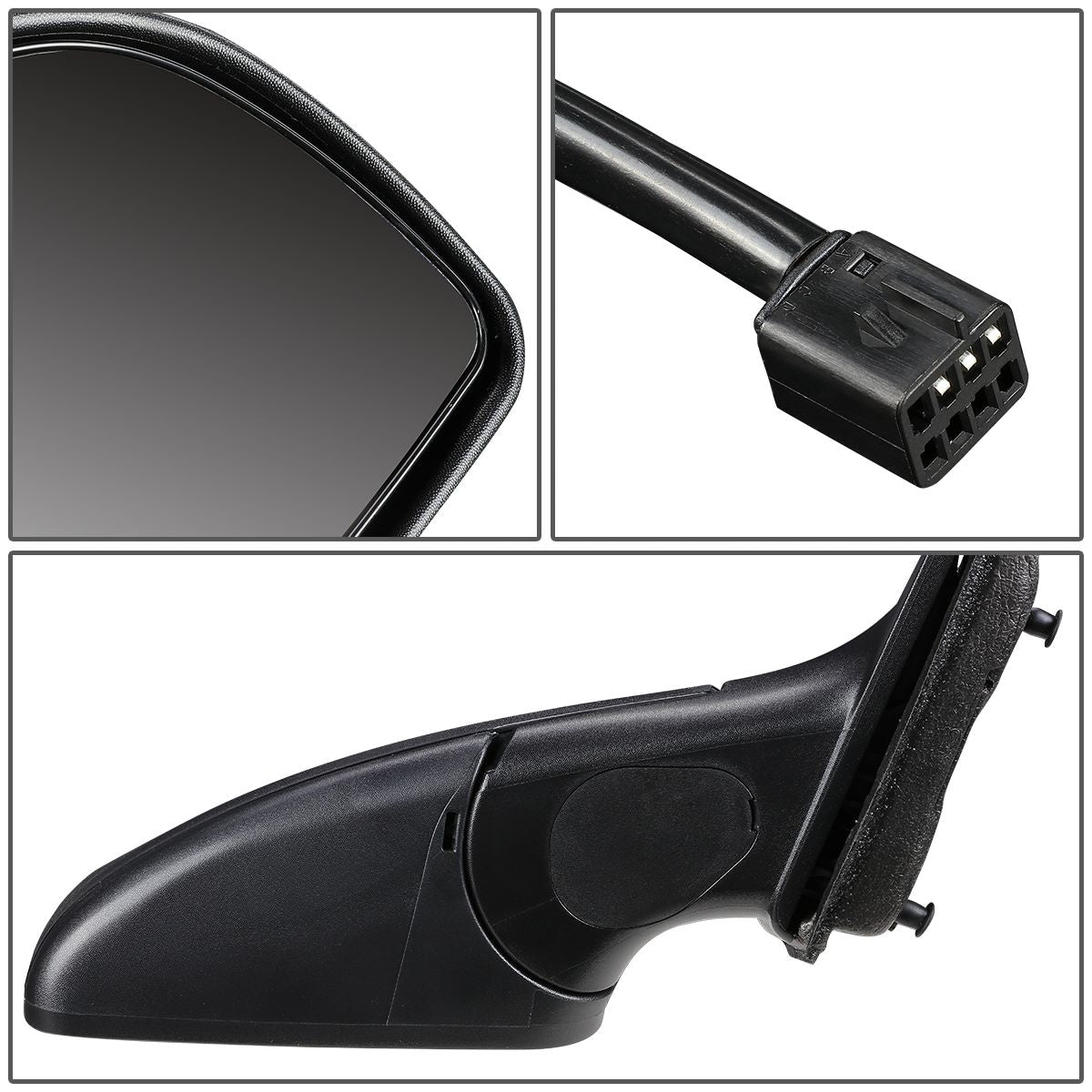 RETROVISOR MIRROR - OEM - 08-12 CHEVY MALIBU - POWERED - TEXTURED - BLACK - RIGHT