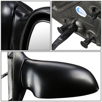 RETROVISOR MIRROR - OEM - 00-05 BUICK LESABRE - POWERED - PAINTABLE - BLACK - RIGHT