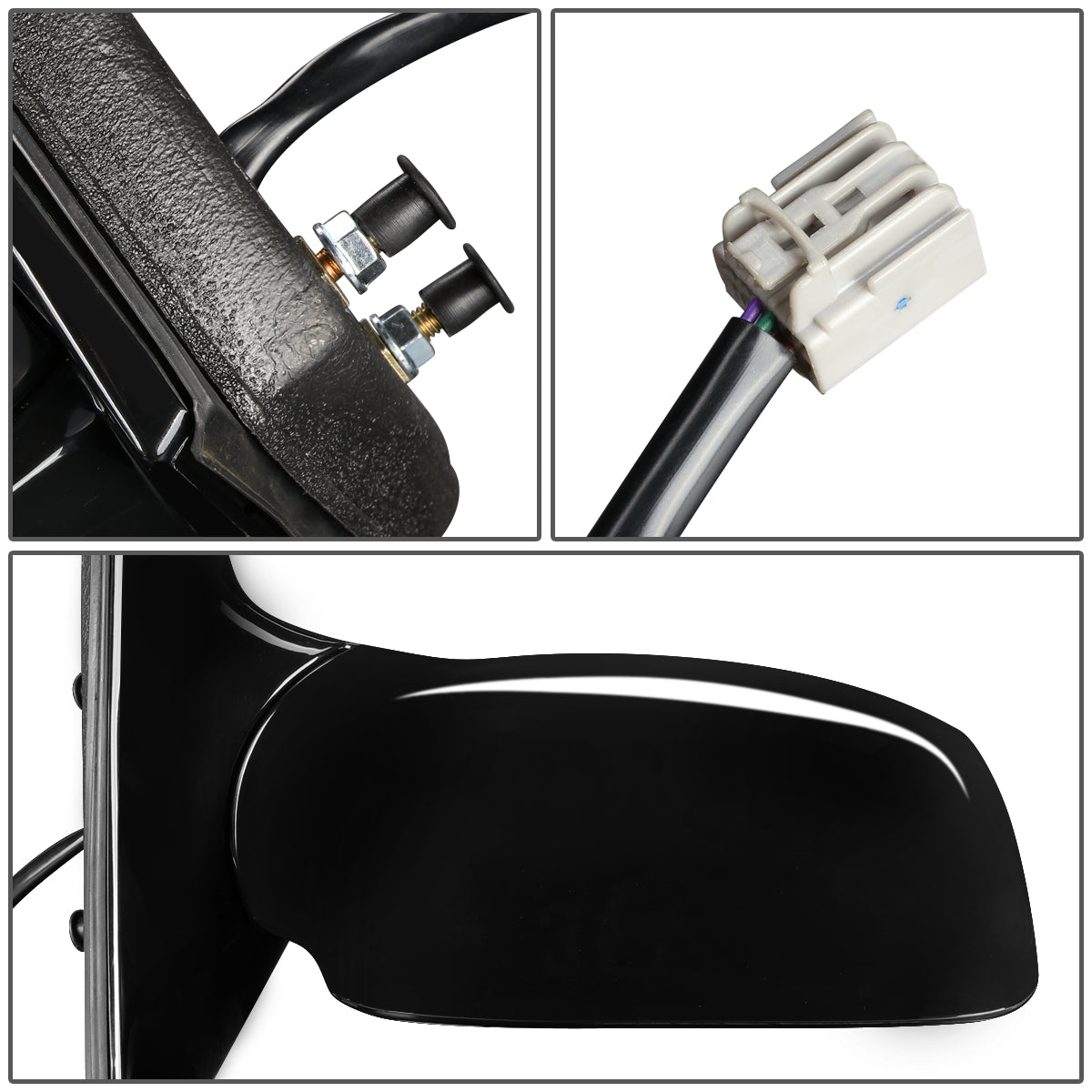 RETROVISOR MIRROR - OEM - 06-11 BUICK LUCERNE - POWERED - HEATED - PAINTABLE - BLACK - RIGHT