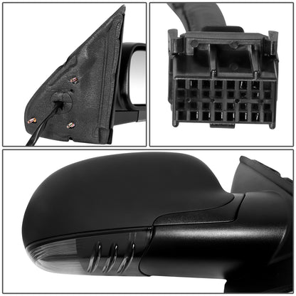 RETROVISOR MIRROR - OE STYLE - BUICK RAINIER 07 - CHEVROLET TRAILBLAZER 07 - GMC ENVOY 07 - WITH POWER WITH HEATED WITH CLEAR SIGNAL WITH MEMORY - PASSENGER SIDE - PAINT TO MATCH - BLACK