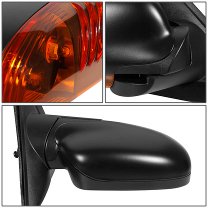 RETROVISOR MIRROR - OEM - 02-05 CHEVY TRAIL BLAZER - POWERED - HEATED - W/ MEMORY - W/ SIGNAL LIGHT - FOLDING - BLACK MATERIAL - RIGHT