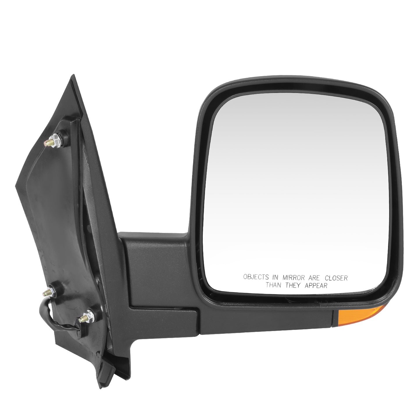 RETROVISOR MIRROR - OE STYLE - CHEVROLET EXPRESS 1500 03-07 - CHEVROLET EXPRESS 2500 03-07 - CHEVROLET EXPRESS 3500 03-07 - WITH POWER WITH HEATED WITH SIGNAL - PASSENGER SIDE - PAINT TO MATCH - BLACK