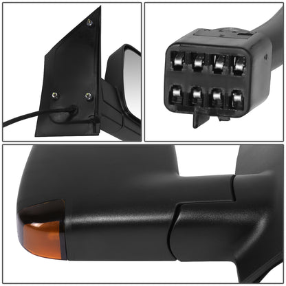 RETROVISOR MIRROR - OE STYLE - CHEVROLET EXPRESS 1500 03-07 - CHEVROLET EXPRESS 2500 03-07 - CHEVROLET EXPRESS 3500 03-07 - WITH POWER WITH HEATED WITH SIGNAL - PASSENGER SIDE - PAINT TO MATCH - BLACK