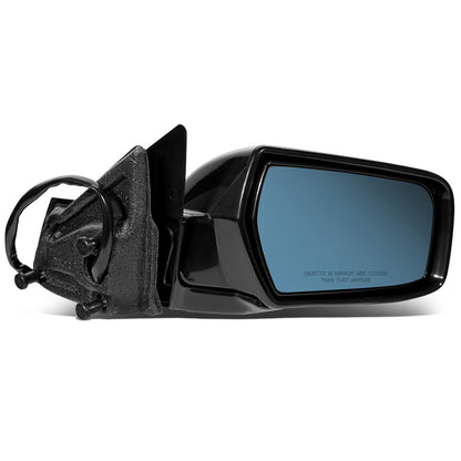 RETROVISOR MIRROR - OEM - 03-07 CADILLAC CTS, CTS-V - POWERED - HEATED - W/ MEMORY - W/ BLUE GLASS - FOLDING - BLACK - RIGHT