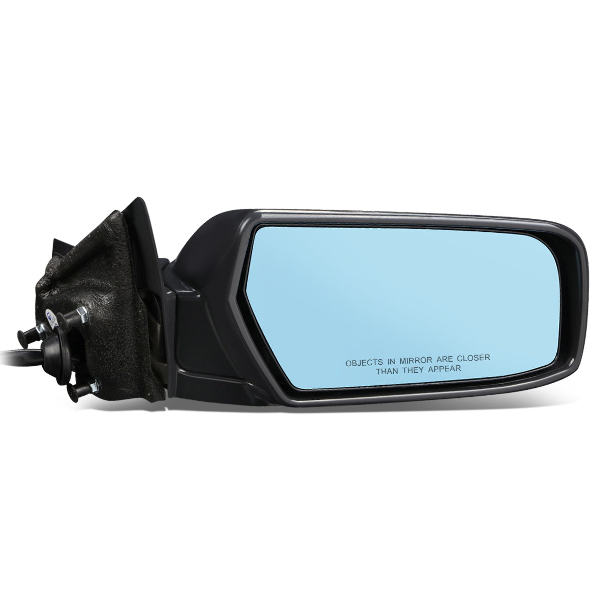 RETROVISOR MIRROR - OEM - 03-07 CADILLAC CTS, CTS-V - POWERED - HEATED - W/ MEMORY - W/ BLUE GLASS - POWERED FOLDING - BLACK - RIGHT