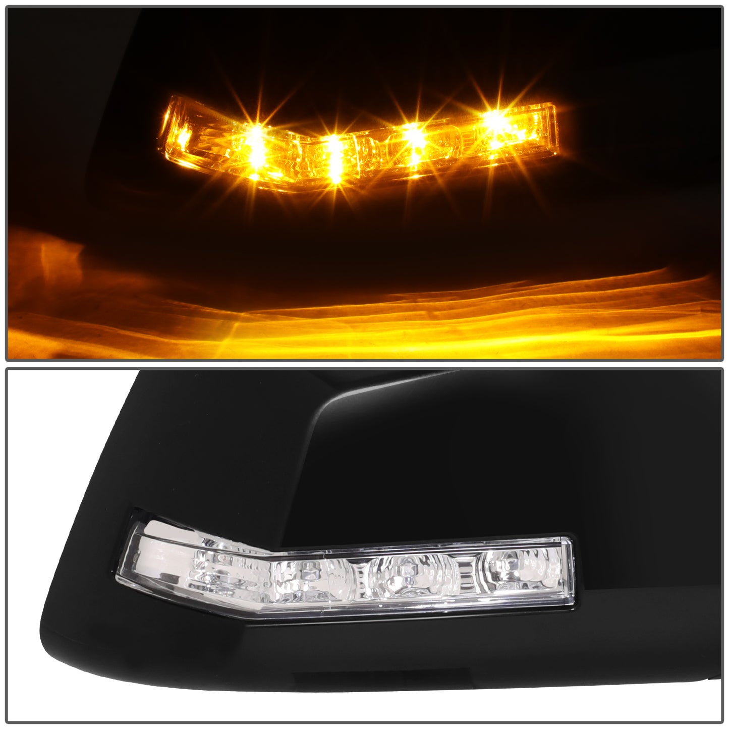 RETROVISOR MIRROR - OE STYLE - SATURN OUTLOOK 07-08 - WITH POWER WITH HEATED GLASS WITH SIGNAL - 1ST DESIGN - PASSENGER SIDE - PAINT TO MATCH - BLACK