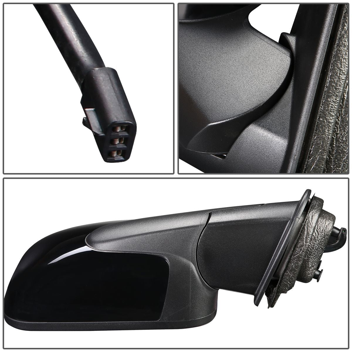 RETROVISOR MIRROR - OEM - 07-11 CHEVY HHR - POWERED - PAINTABLE - BLACK - RIGHT