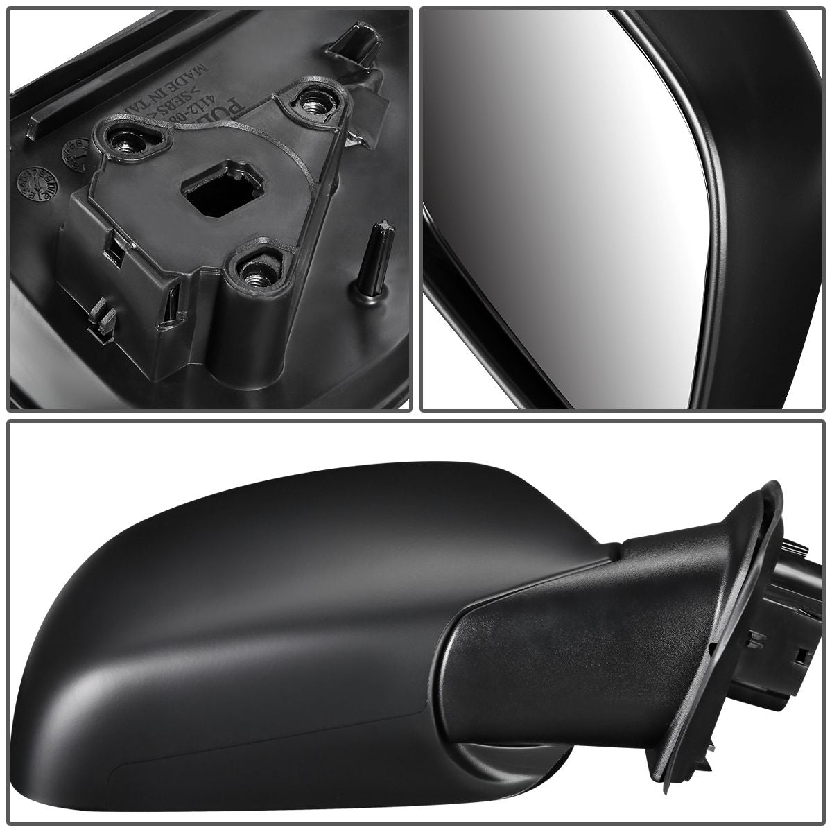 RETROVISOR MIRROR - OEM - 09-12 CHEVY COLORADO / 09-12 GMC CANYON - MANUAL - PAINTABLE - BLACK - RIGHT