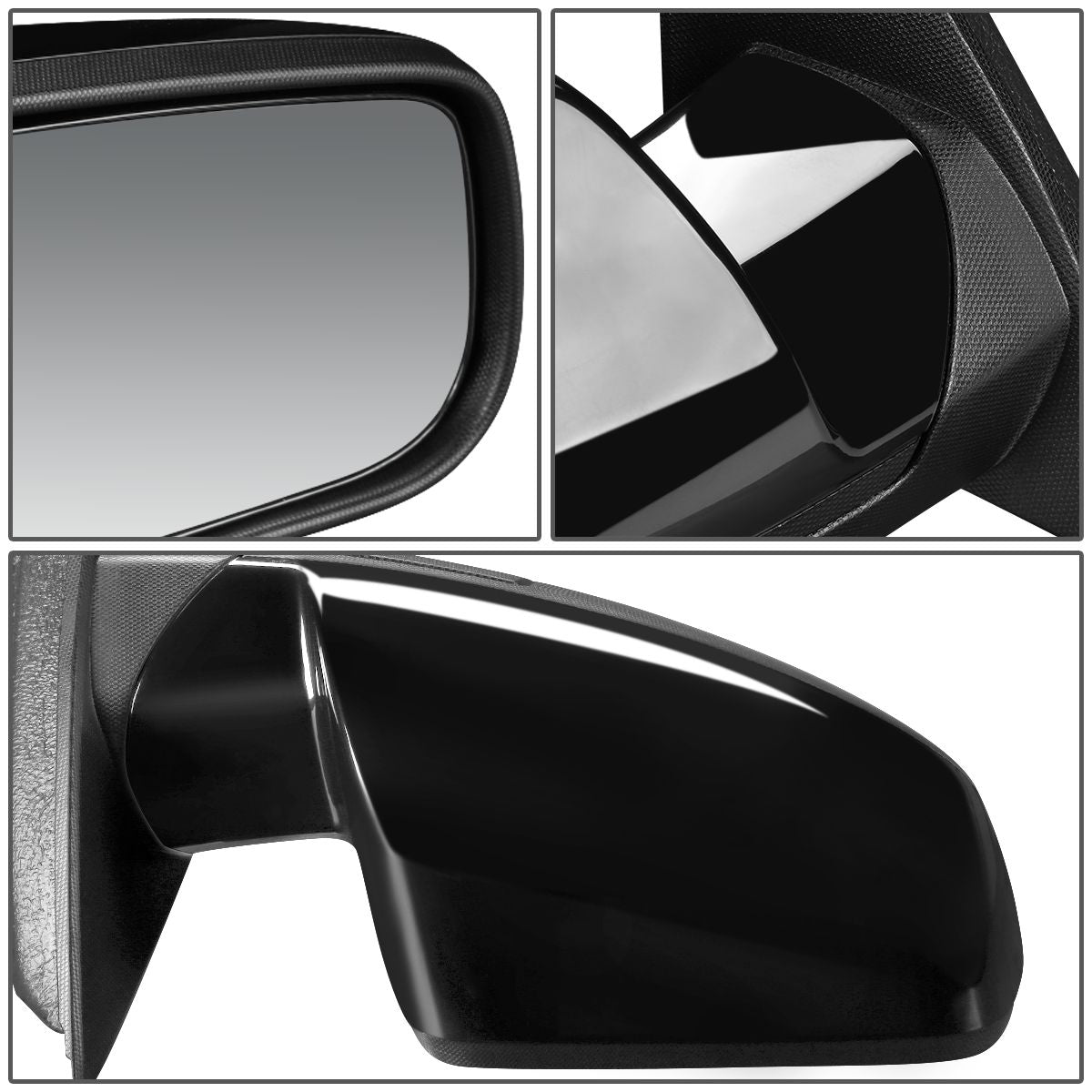 RETROVISOR MIRROR - OEM - 10-15 CHEVY EQUINOX / 10-11 GMC TERRAIN - POWERED - HEATED - PAINTABLE - BLACK - RIGHT