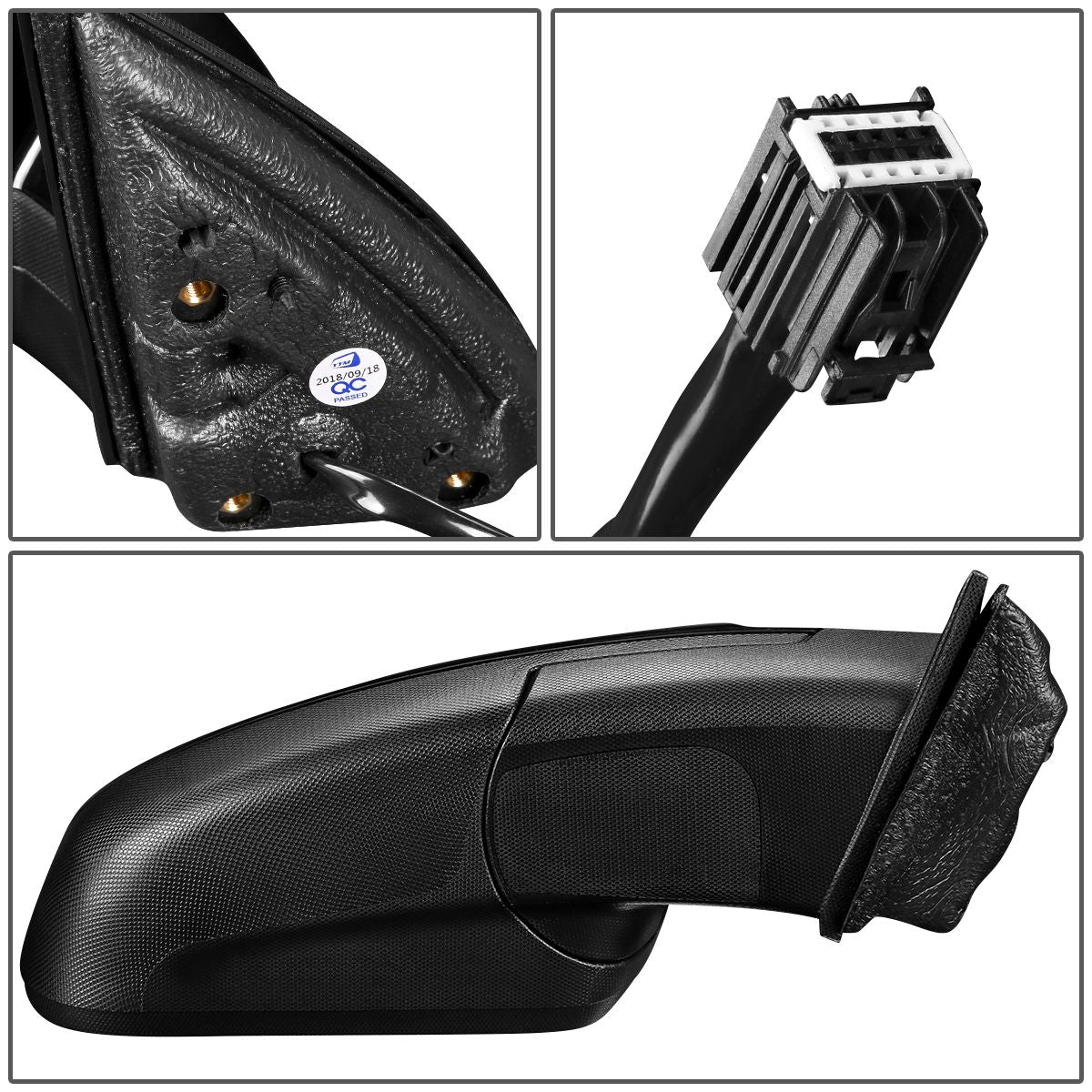 RETROVISOR MIRROR - OEM - 10-15 CHEVY EQUINOX / 10-11 GMC TERRAIN - POWERED - HEATED - PAINTABLE - BLACK - RIGHT