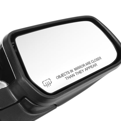 RETROVISOR MIRROR - OE STYLE - CHEVROLET EQUINOX 10-12 - GMC TERRAIN 10-11 - WITH POWER WITH HEATED GLASS CHROME COVER - PASSENGER SIDE - SMOOTH - BLACK / CHROME