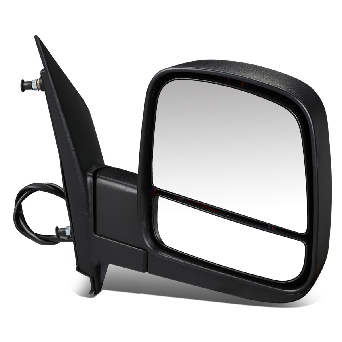 RETROVISOR MIRROR - OEM - 03-13 CHEVY EXPRESS, GMC SAVANA - POWERED - HEATED - FOLDING - W/ DUAL GLASS - TEXTURED - BLACK - RIGHT