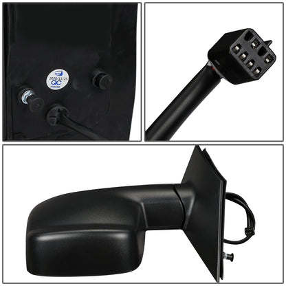 RETROVISOR MIRROR - OEM - 03-13 CHEVY EXPRESS, GMC SAVANA - POWERED - HEATED - FOLDING - W/ DUAL GLASS - TEXTURED - BLACK - RIGHT