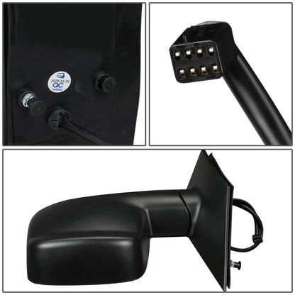 RETROVISOR MIRROR - OEM - 03-13 CHEVY EXPRESS, GMC SAVANA - POWERED - HEATED - FOLDING - W/ SIGNAL LIGHT - W/ DUAL GLASS - TEXTURED - BLACK - RIGHT