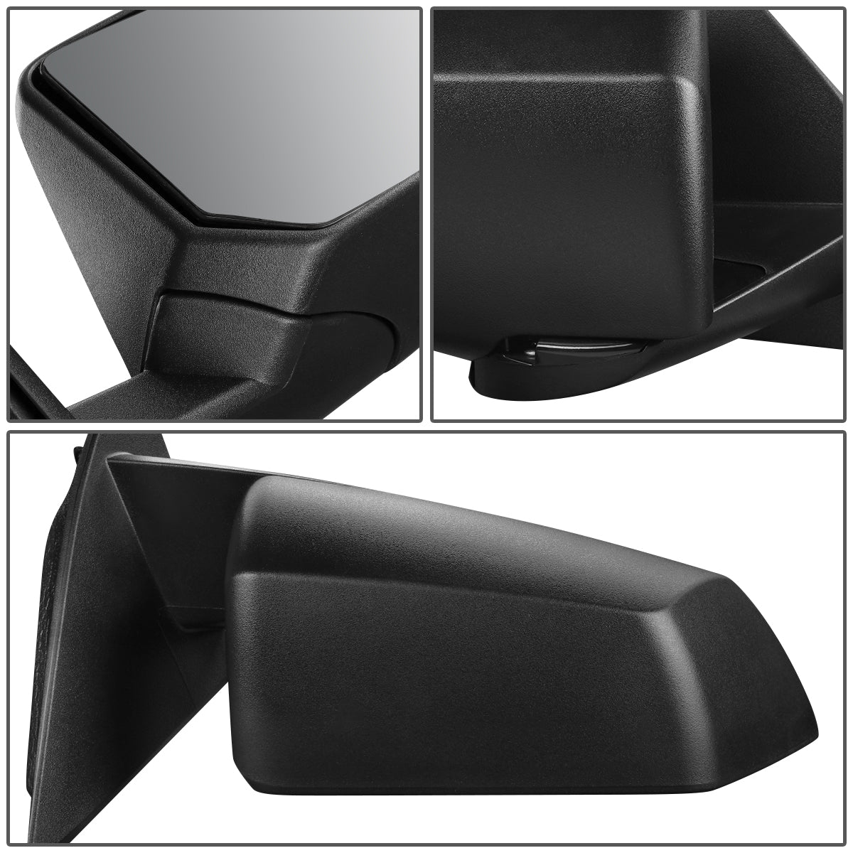 RETROVISOR MIRROR - OEM - 07-10 SATURN OUTLOOK - POWERED - HEATED - FOLDING - TEXTURED - BLACK - RIGHT