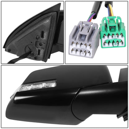 RETROVISOR MIRROR - OE STYLE - SATURN OUTLOOK 08-10 - WITH POWER FOLD WITH HEATED WITH SIGNAL WITH MEMORY - 2ND DESIGN - PASSENGER SIDE - PAINT TO MATCH - BLACK