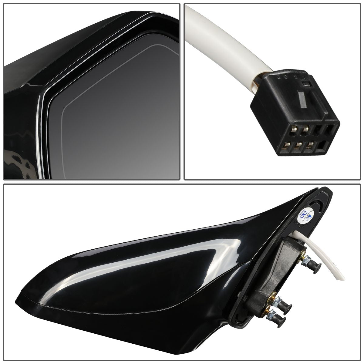 RETROVISOR MIRROR - OEM - 10-15 CHEVY CAMARO - POWERED - HEATED - PAINTABLE - BLACK - RIGHT