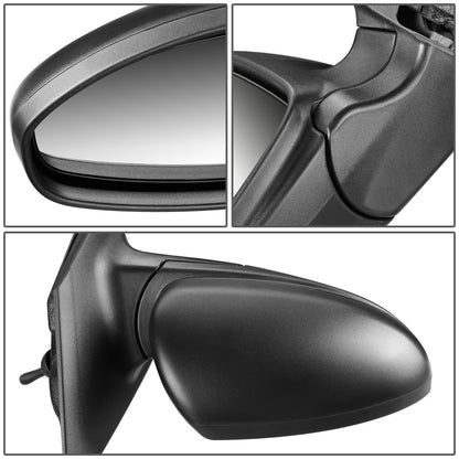 RETROVISOR MIRROR - OEM - 11-15 CHEVY CRUZE / 2016 CHEVY CRUZE LIMITED - MANUAL - TEXTURED - BLACK - RIGHT