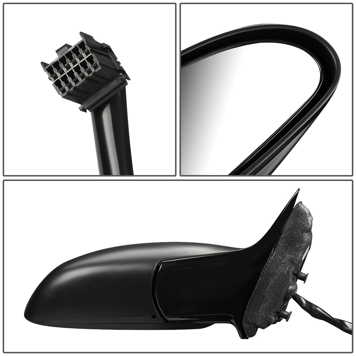 RETROVISOR MIRROR - OEM - 00-05 BUICK LESABRE - POWERED - W/ MEMORY - FOLDING - BLACK - RIGHT