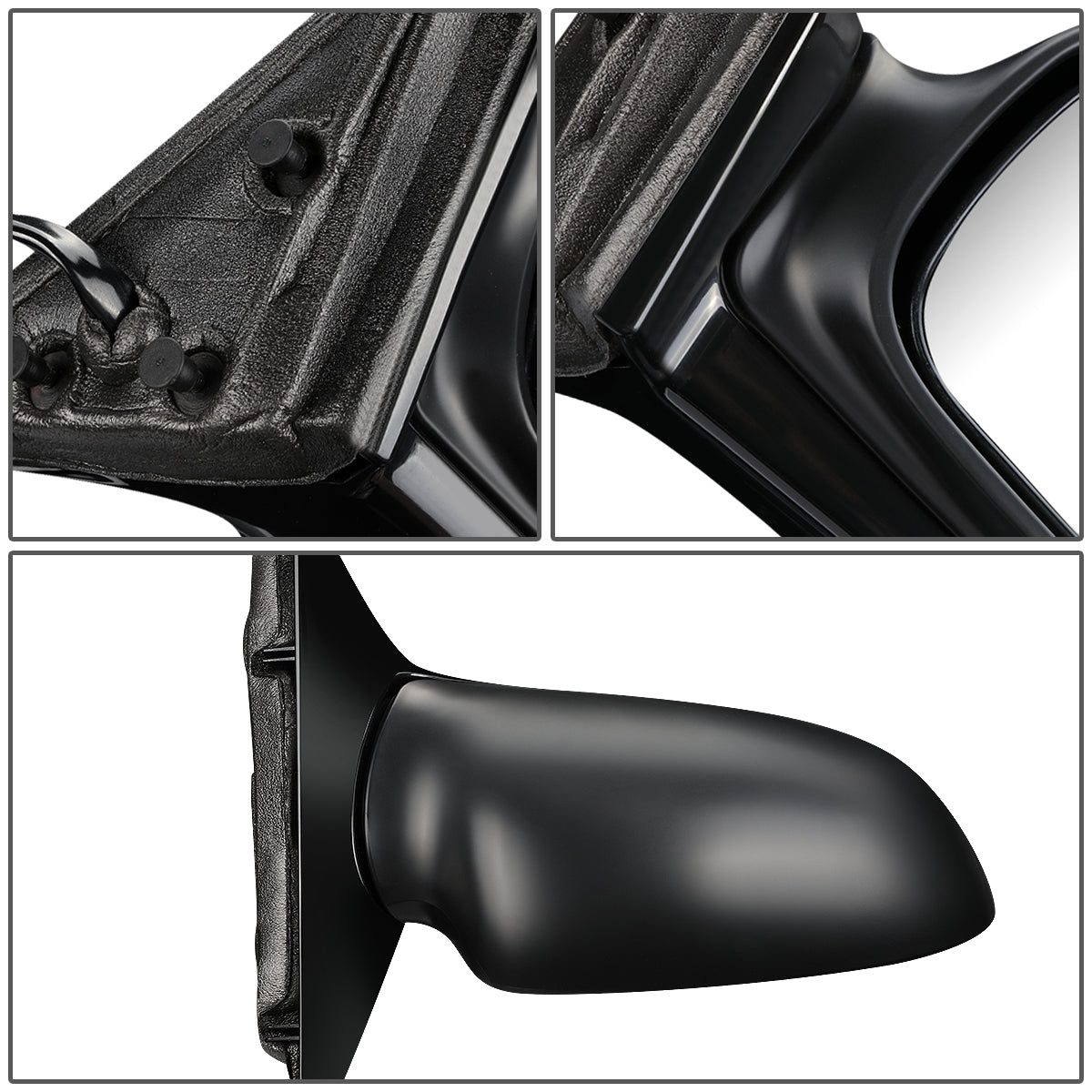 RETROVISOR MIRROR - OEM - 00-05 BUICK LESABRE - POWERED - W/ MEMORY - FOLDING - BLACK - RIGHT