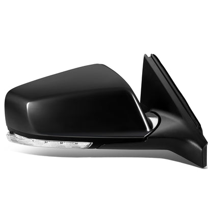 RETROVISOR MIRROR - OEM - 10-15 BUICK LACROSSE - POWERED - HEATED - W/ SIGNAL LIGHT - W/ PUDDLE LIGHT - FOLDING - BLACK MATERIAL - RIGHT
