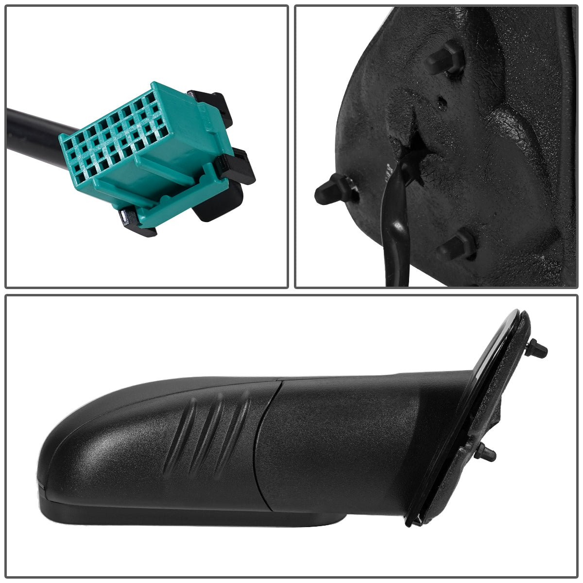 RETROVISOR MIRROR - OEM - 02-09 GMC ENVOY - POWERED - FOLDING - TEXTURED - BLACK - RIGHT