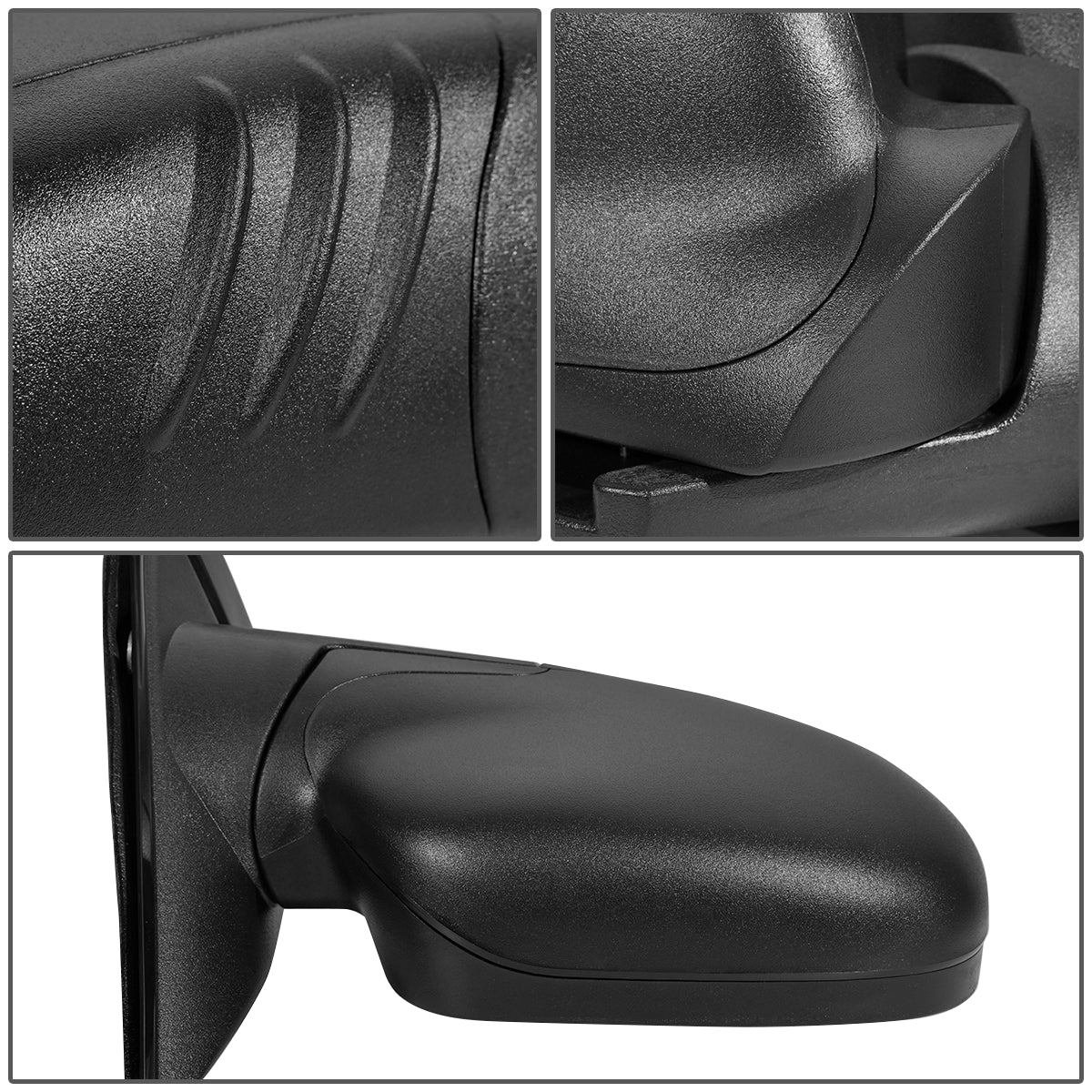 RETROVISOR MIRROR - OEM - 02-09 GMC ENVOY - POWERED - FOLDING - TEXTURED - BLACK - RIGHT