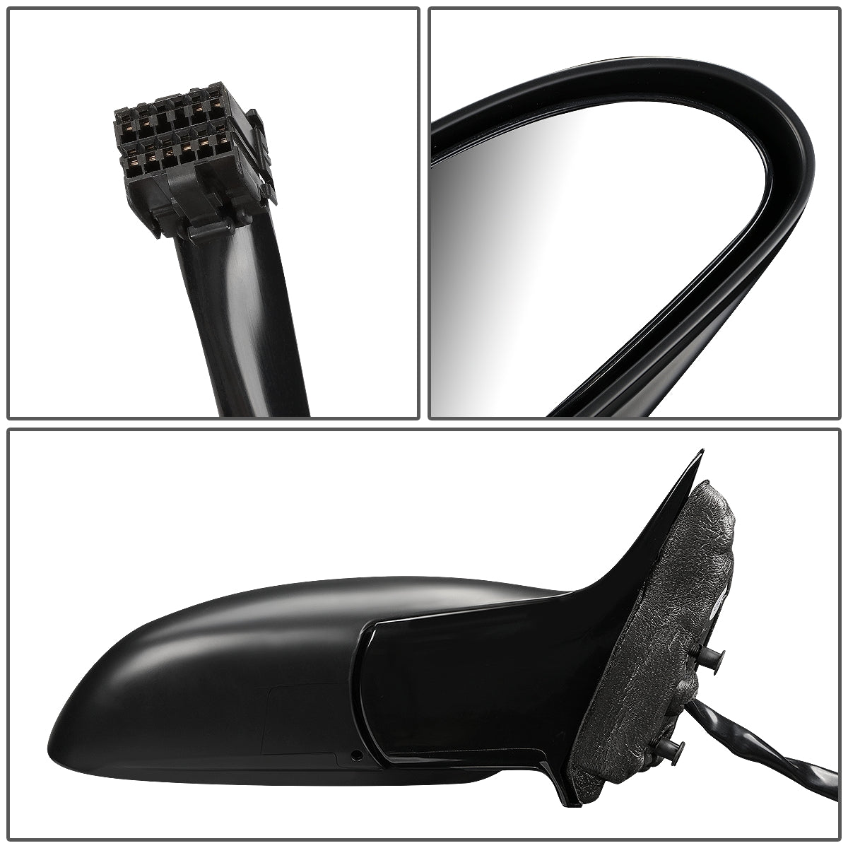 RETROVISOR MIRROR - OEM - 00-05 BUICK LESABRE - POWERED - HEATED - W/ MEMORY - FOLDING - BLACK - RIGHT