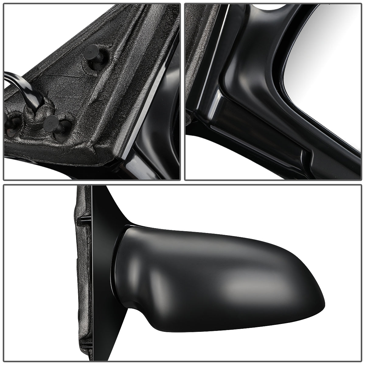 RETROVISOR MIRROR - OEM - 00-05 BUICK LESABRE - POWERED - HEATED - W/ MEMORY - FOLDING - BLACK - RIGHT