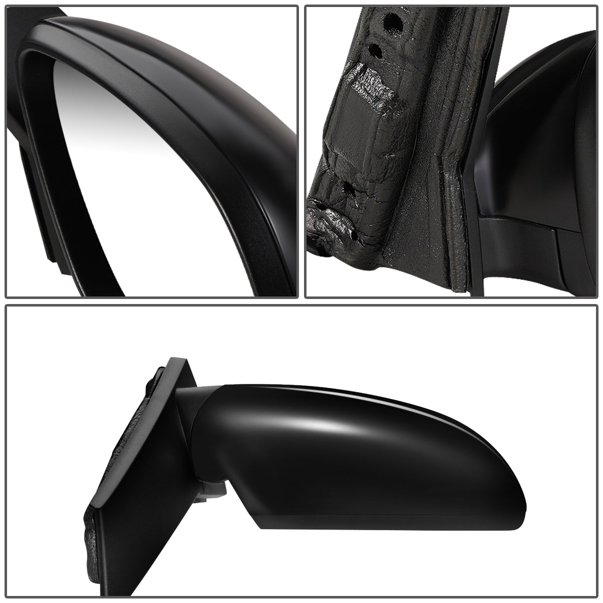 RETROVISOR MIRROR - OEM - 12-16 BUICK VERANO - POWERED - FOLDING - BLACK MATERIAL - RIGHT