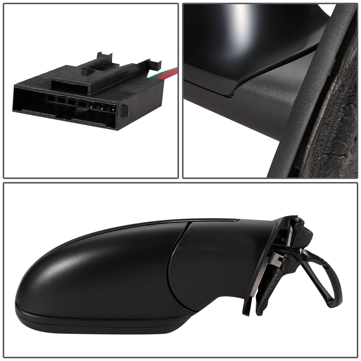 RETROVISOR MIRROR - OEM - 12-16 BUICK VERANO - POWERED - FOLDING - BLACK MATERIAL - RIGHT