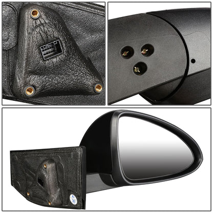 RETROVISOR MIRROR - OEM - 13-15 CHEVY SPARK - POWERED - PAINTABLE - BLACK - RIGHT